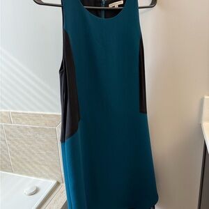 Rebecca Minkoff Teal and Black Mini Dress